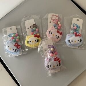 Hello Kitty Plush Keychain/back pack or purse charm, Pastel Assorted Colors.NWT